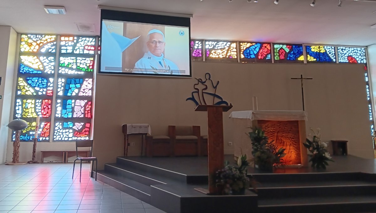 Messe du pape retransmise à Marie Mère de l'Eglise